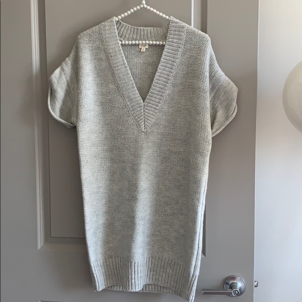 Jcrew gray oversized sweater